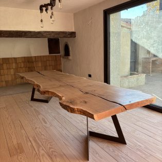 Mesa de comedor de madera de Roble 350 cm bodega (3)